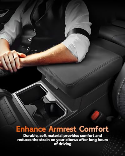 for 2025 2026 2027 Toyota 4Runner Center Console Cover Armrest Box Cover for 4Runner (Toyota 4Runner Thin Black Leather)