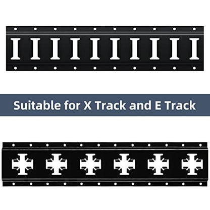 6 PCS E Track J Hooks Heavy Duty Steel Hanger (6 Pieces)