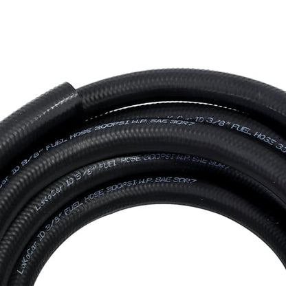 Rubber Fuel Hose Line Push Lock 3 (3/8" ID 25ft)