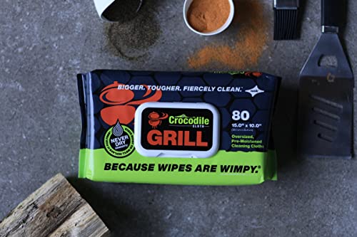 Grill Food Safe Cleaning Wipes (80 Count (Pack of 8))