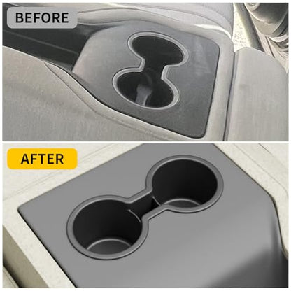 Cup Holder Compatible with 2023 (Compatible with 2023+ Honda Pilot Black (2nd Row))