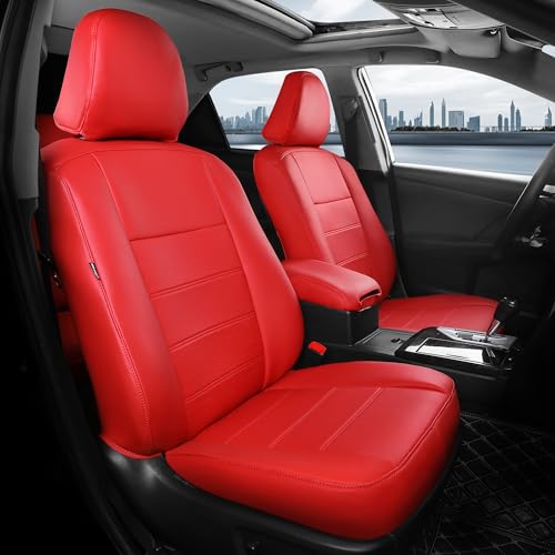 Custom Seat Covers for Toyota Camry 2012 (Red / 2012-2017 Camry L LE XLE)