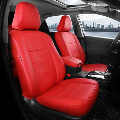 Custom Seat Covers for Toyota Camry 2012 (Red / 2012-2017 Camry L LE XLE)