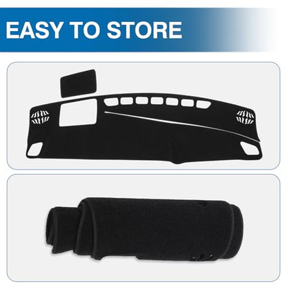 Black Dash Cover Compatible with Toyota Crown 2023 (Crown 23-26(Black))