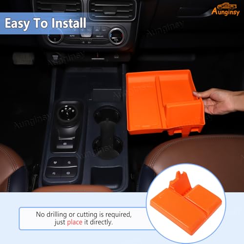 Center Console Shifter Storage Tray for Ford Maverick 2022 (Orange)