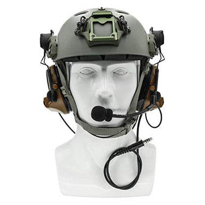 Tactical Headset with U94 PTT 2 (Coyoto Brown)