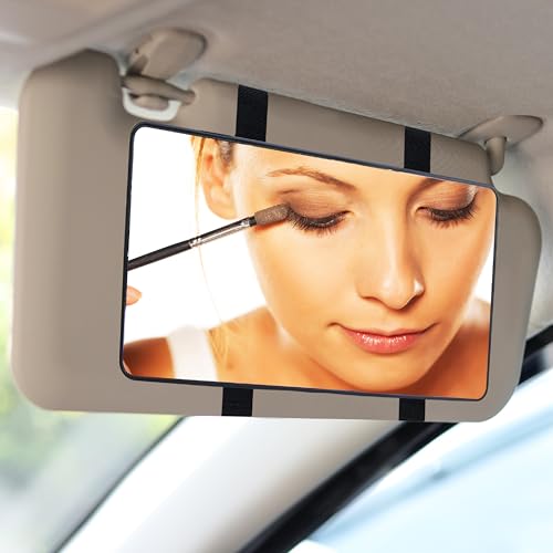 2 PCS Car Sun Visor Mirror (Black)