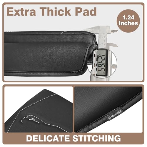 Armrest Cover for Toyota Tacoma 2024 (9) 24+ |Tacoma| Gray Stitch, +Thick)