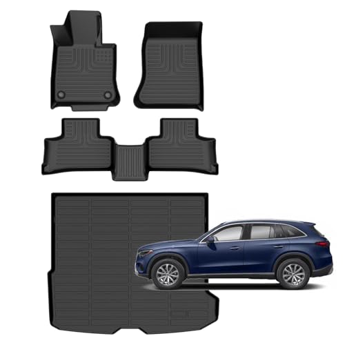 for Mercedes Benz GLC丨GLC 300丨GLC 350e 丨GLC 43 AMG Floor Mats 2026 2025 2024 2023 (14)For GLC 2023-2026 Set)