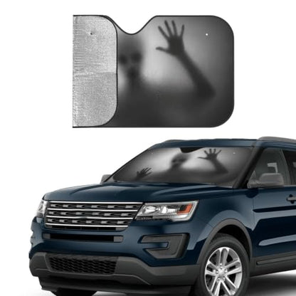 Alien trapped Car Windshield Sunshade Front Window Sun Visor Protector Foldable Shield Cover for Truck SUV (Black6 / Small)