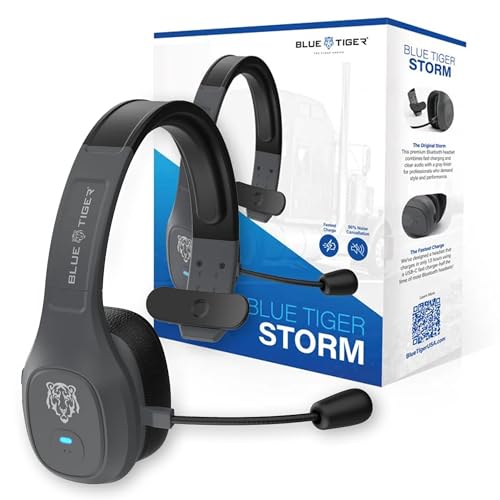 Storm Gray Wireless Trucker Bluetooth Headset with Mic (Gray / Storm)