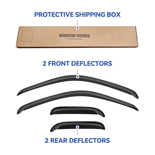 Window Visors Rain Guards for 1995 (1995-2004 Toyota Tacoma Access)
