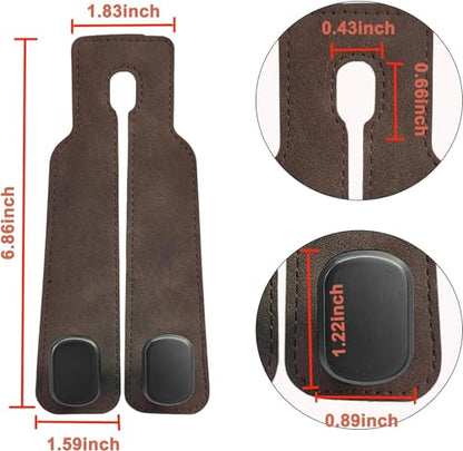 Car Headrest Hooks (Brown)