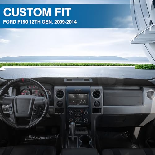 Black Dash Cover Compatible with 2009 (F150 09-14(black))