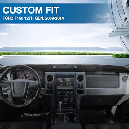Black Dash Cover Compatible with 2009 (F150 09-14(black))