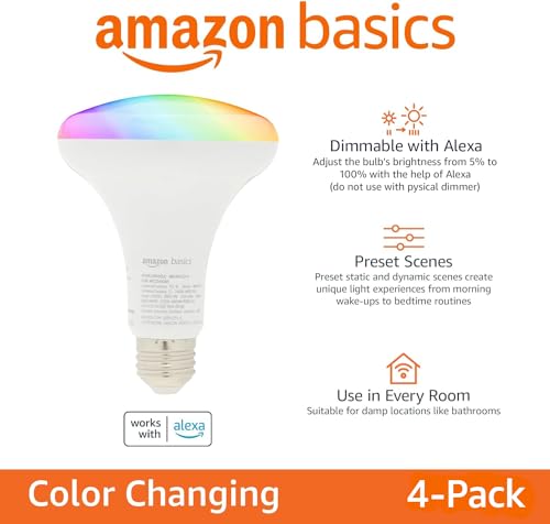 Smart BR30 LED Light Bulbs (4 Pack)