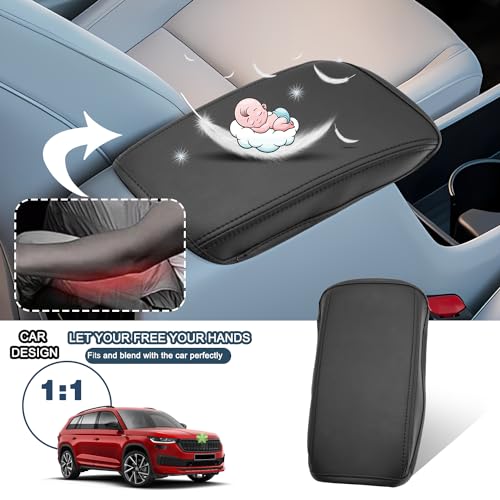 2024 2025 2026 Kona Armrest Cover for 2026 Hyundai Kona Accessories Center Console Cover 2024 Kona Armrest Cover Protector Compatible with 2024 2025 2026 Hyundai Kona SE (2024+ Hyundai Kona)