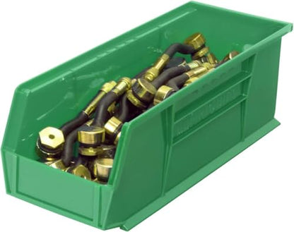 30234 AkroBins Plastic Storage Bin Hanging Stacking Containers (Green / Storage Bins Only)