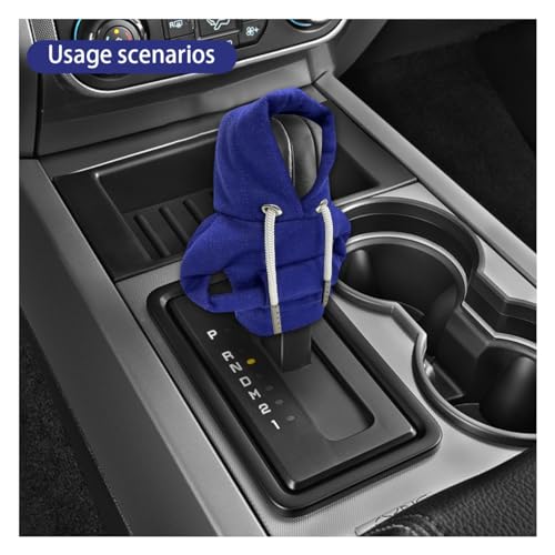 Car Gear Shift Hoodie Auto Shifter Knob Cover (Blue / 1 Pcs)