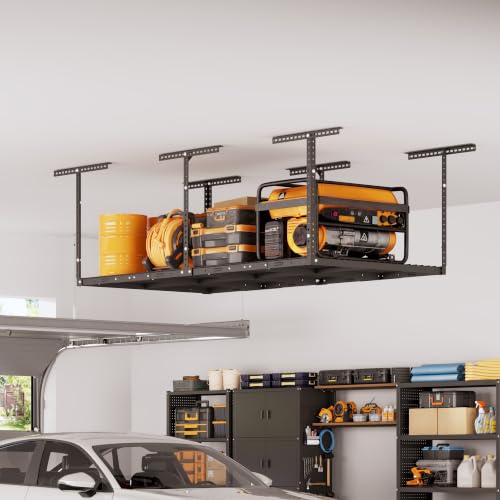 4x8ft Overhead Garage Storage Rack (Hammertone / 4x8ft)