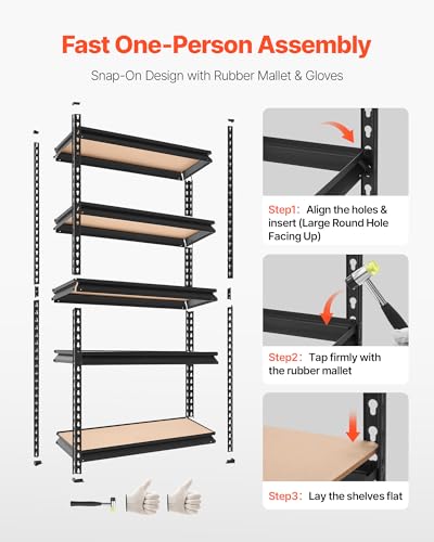 Storage Shelves (12" D x 28" W x 60" H)