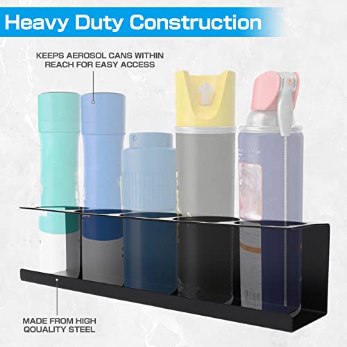 Aerosol Spray Can Holder Rack Organizer (5-Can)