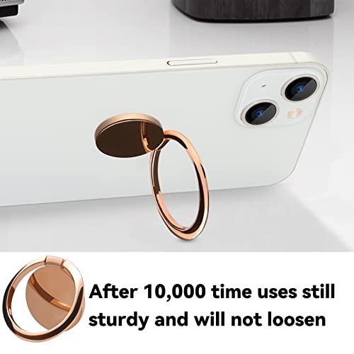 Metal Cell Phone Ring Holder Finger Ring Stand (Rose Gold)