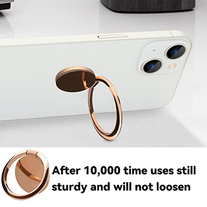 Metal Cell Phone Ring Holder Finger Ring Stand (Rose Gold)