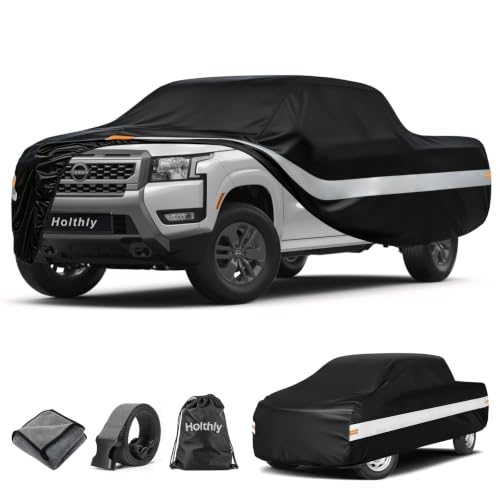 10 Layers Truck Cover Waterproof All Weather Custom Fit Nissan Frontier (Black Gray / Custom Fit for Nissan Frontier)