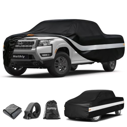 10 Layers Truck Cover Waterproof All Weather Custom Fit Nissan Frontier (Black Gray / Custom Fit for Nissan Frontier)