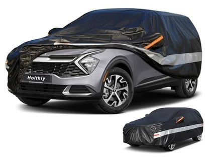10 Layers SUV Car Cover Custom Fit for Kia Sportage (Black Gray / Custom Fit for Kia Sportage)