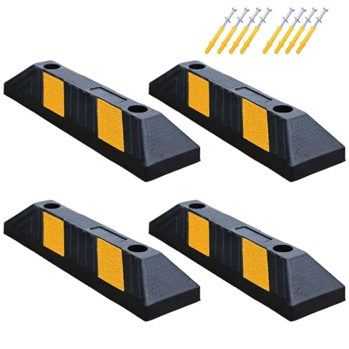 Heavy Duty Parking Curb Wheel Stop (21" - 4Pack)