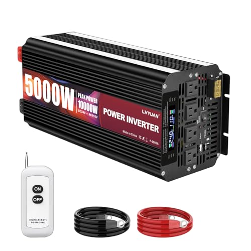 5000 Watt Power Inverter 24V to 110V 120V for Vehicle (24V-5000W-Standard)