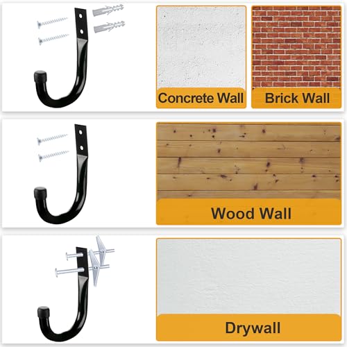 Metal Wall Hooks for Hanging Heavy Duty (3.5''-6pcs)