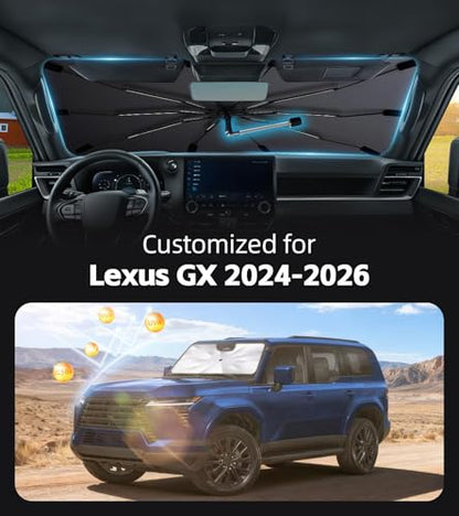 Windshield Sun Shade for Lexus GX 2024 (Fit for L*exus GX 2024-2026)