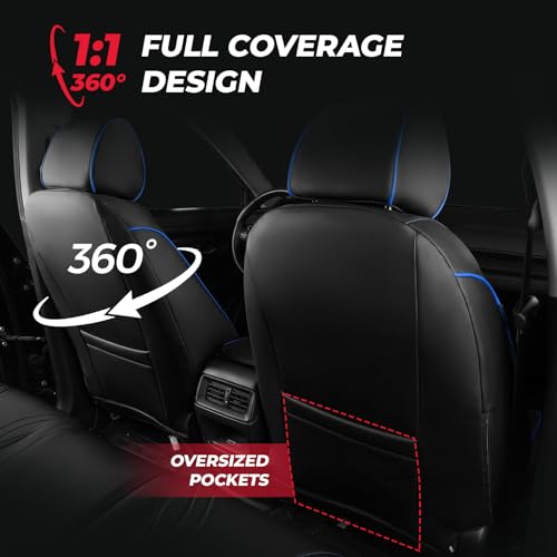 Seat Covers for 2017 (Black & Blue / CR-V 2017-2022 Full Set)