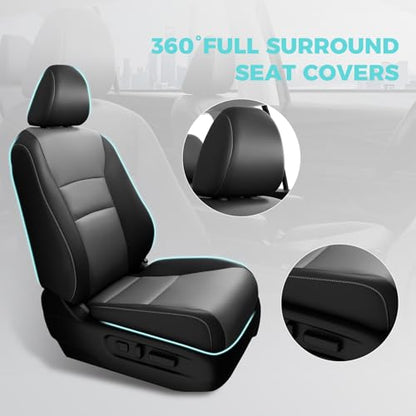Seat Covers for Honda Pilot 2016 (Black-Grey / 8 Seats - LX,EX 2016-2022)