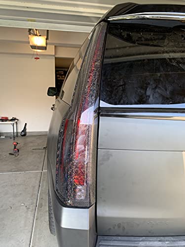 Extra Wide Headlight Taillight Vinyl Tint Wrap 16 Inch x 60 Inch Roll (16" x 60" / Hex+ Light Smoke)