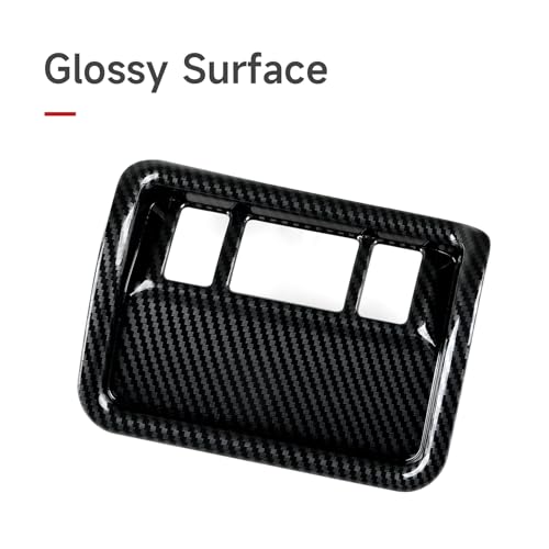 Car ABS Headlight Switch Button Trim Carbon Fiber Decal Interior Only for 2025 2026 Subaru Forester (Headlight Switch Decal)