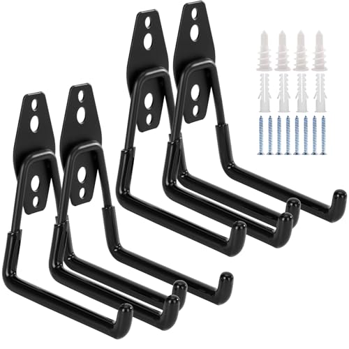 4 Pack Garage Hooks Heavy Duty (5.1 inch)