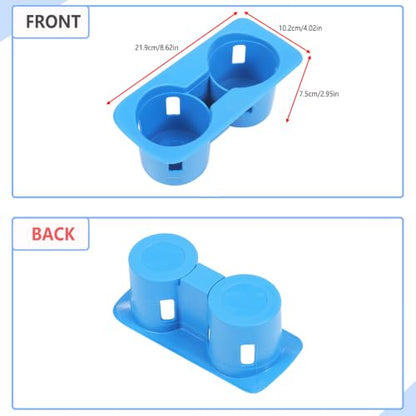 Center Console Cup Holder Protector Compatible with Ford Maverick 2022 (Blue)