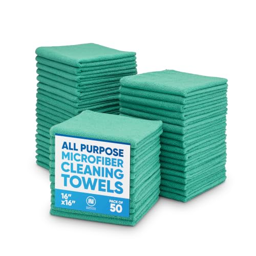 16" x 16" All Purpose Towels (Green / 50 Pack)