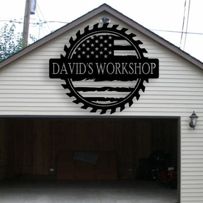 Personalized Papa's Workshop Metal Sign (Design 11)