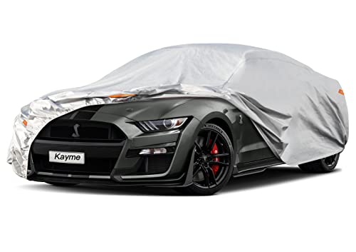 6 Layers Waterproof Car Cover for Ford Mustang (LM-Silver / 28. Custom Fit Ford Mustang)