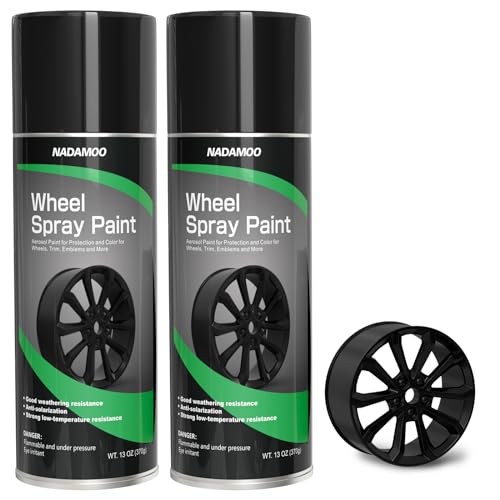 Black Spray Paint for Wheels (Black / 13 Ounce (Pack of 2))