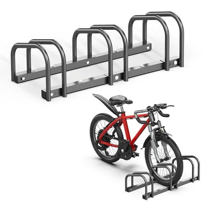 Bike Storage Rack for Garage (3 Bike Holder)
