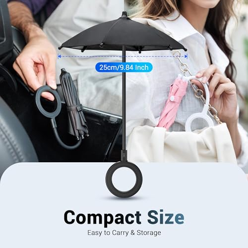 Double Magnetic Phone Umbrella (PINK(Dual Magnet))