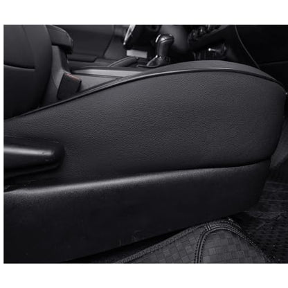Custom Fit Tacoma Rear Car Seat Covers for Toyota Tacoma (Leather (Black) / 2024-2026 Tacoma (Petrol) Only 2nd Row)