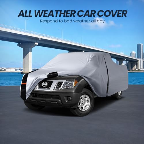 Multi Layer Nissan Frontier Truck Cover (W.Fit Frontier91998-2020) King/Crew Cab SB / White Truck Cover)