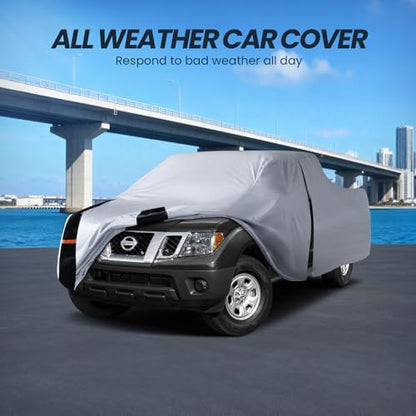 Multi Layer Nissan Frontier Truck Cover (W.Fit Frontier91998-2020) King/Crew Cab SB / White Truck Cover)